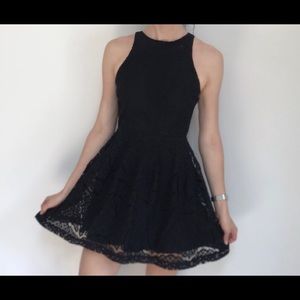 Black lace dress!